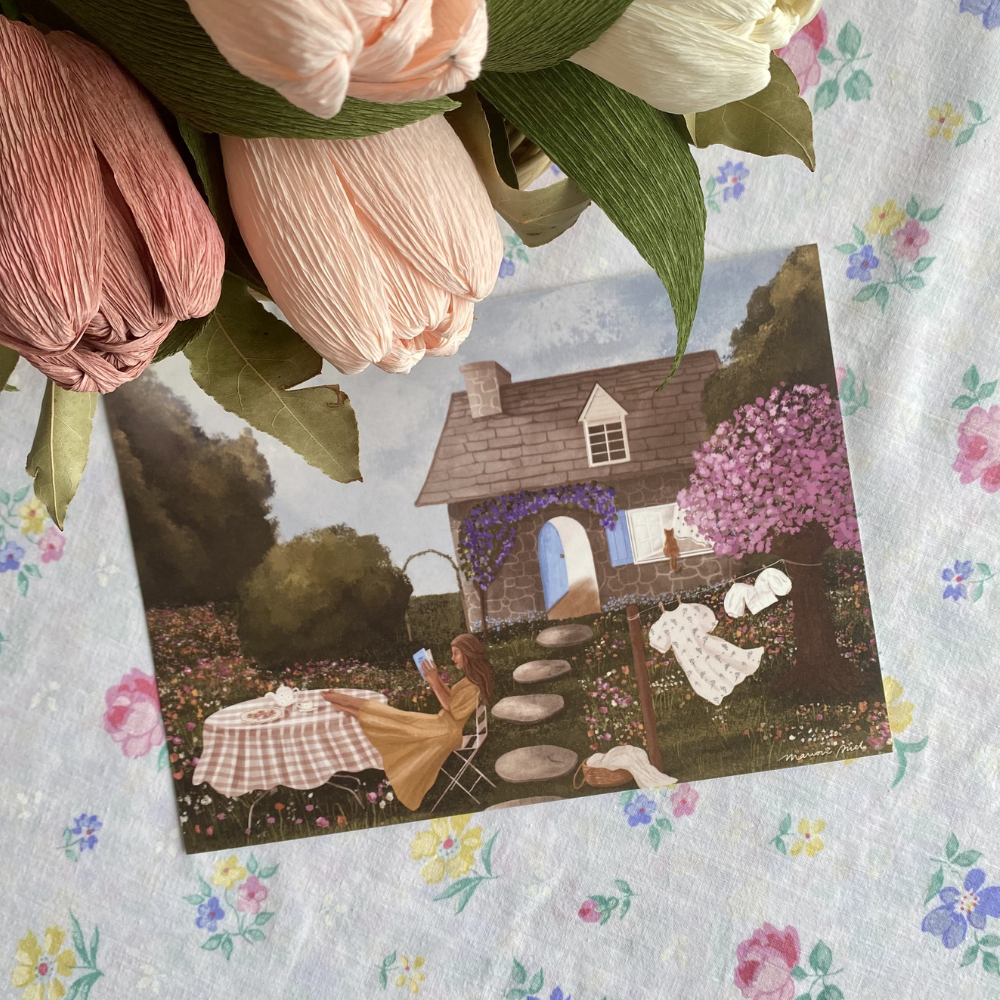 Illustration A5 Les clés du cottage
