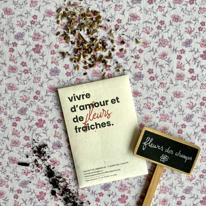 Graines de fleurs des champs box Jardin Secret