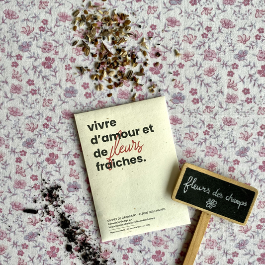 Graines de fleurs des champs box Jardin Secret