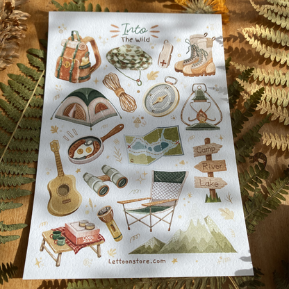 Planche de stickers "Into the wild"