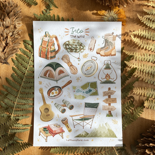 Planche de stickers "Into the wild"